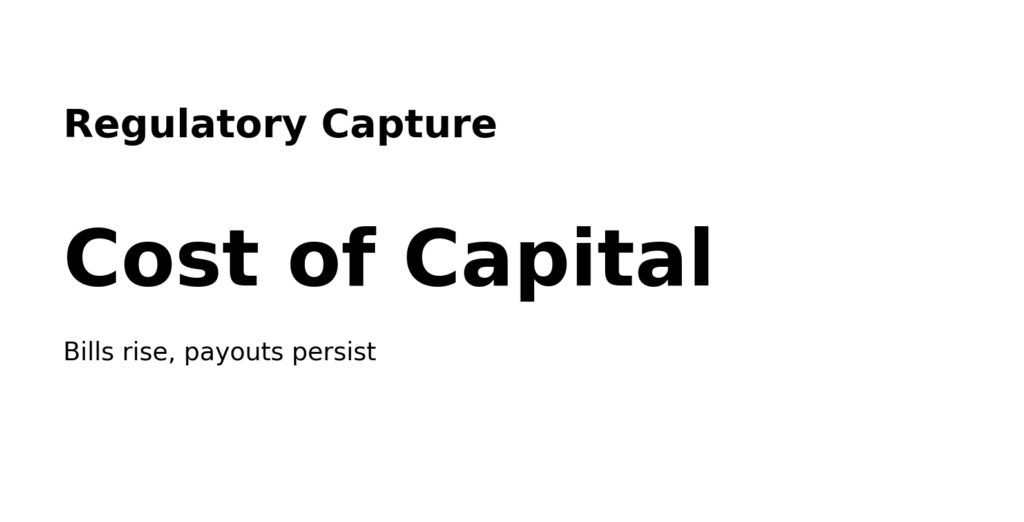 Water Utility Regulation: Dividends, leakage, and regulatory capture 9 info4 capture