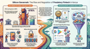 Fintech Frontiers In Africa: The High Interest Rates Predating on Kenya’s Poor In Last 10 Years 1 Fintech Frontiers in Africa Infographic