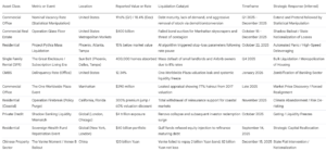 Real Estate Liquidation Crisis Data Table